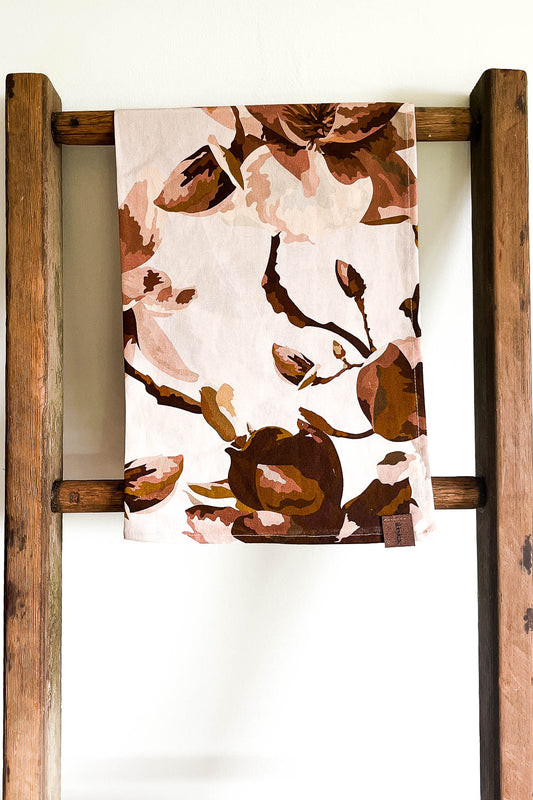 tea towel - magnolia blush