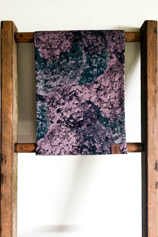 tea towel - hortensia lilac