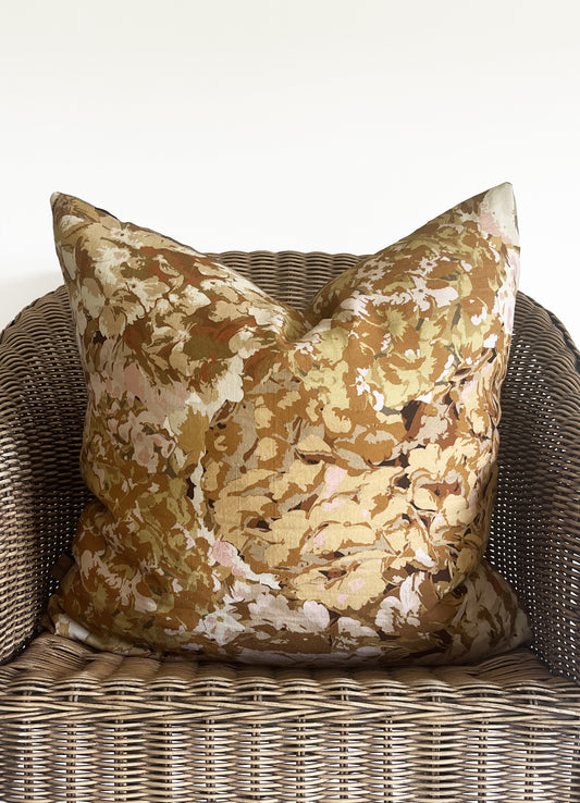 cushion cover - posy bronze