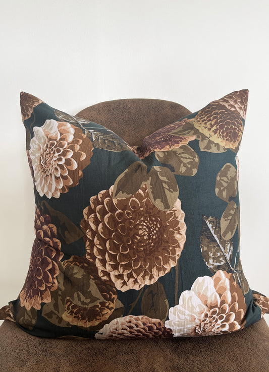 sample cushion cover - dahlia deep teal