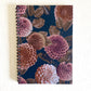 spiral notebook - dahlia deep teal