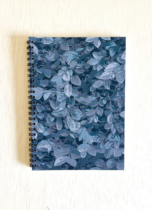 spiral notebook - dappled leaf teal