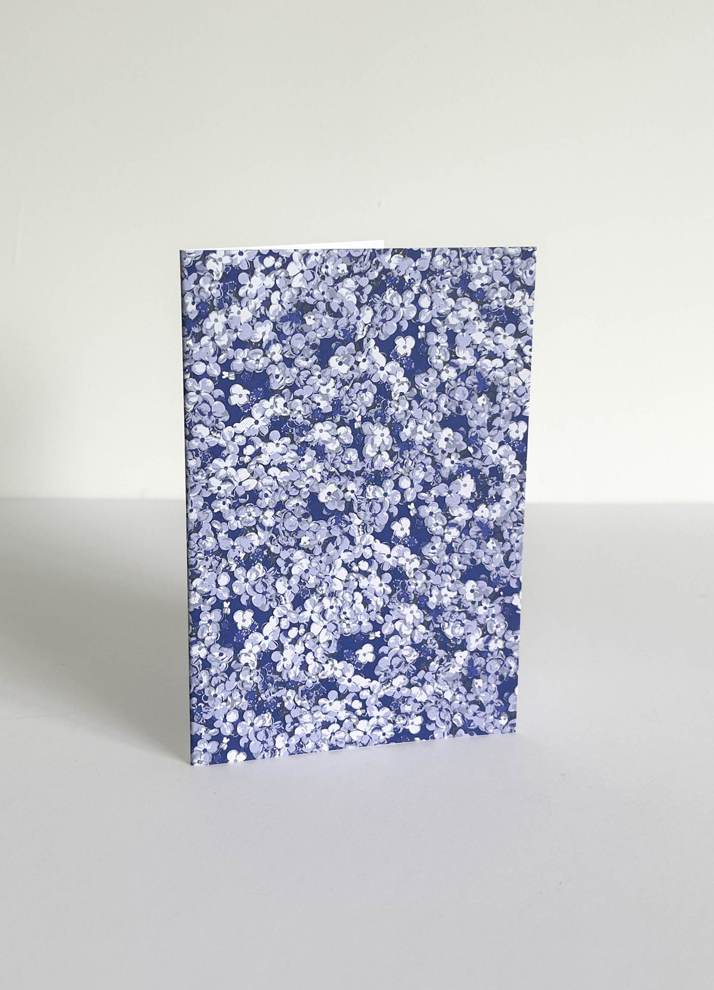 greeting card - ditsy hydrangea lilac