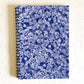 spiral notebook - floralis ink blue