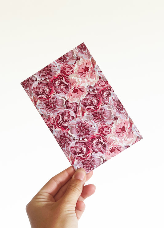 greeting card - flora magenta