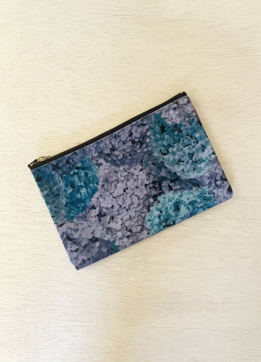 zipper pouch - hortensia