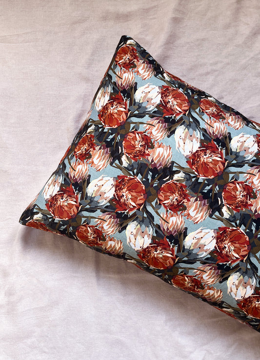 pillowcase - lorifolia stone blue