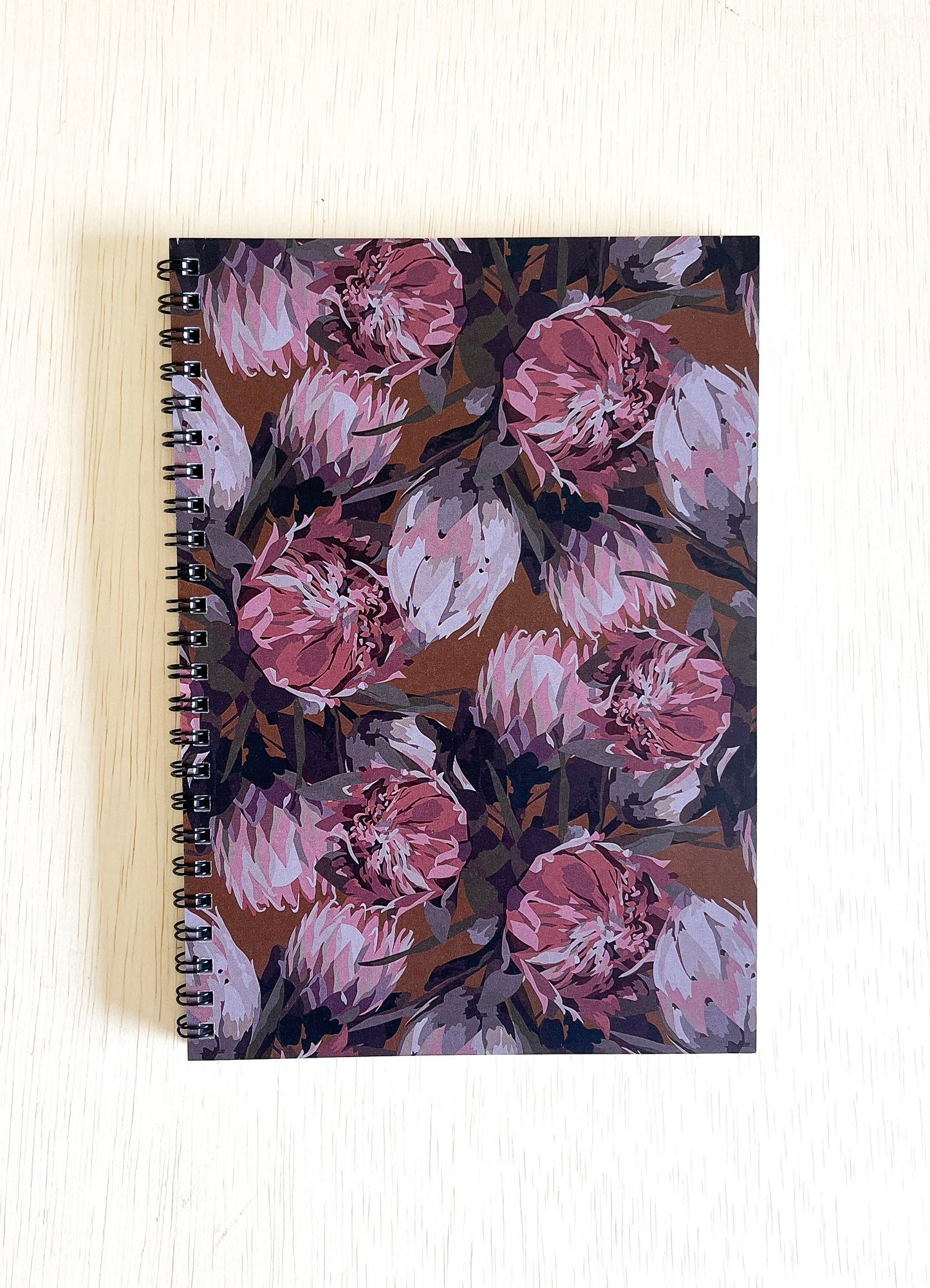 spiral notebook - lorifolia chocolate