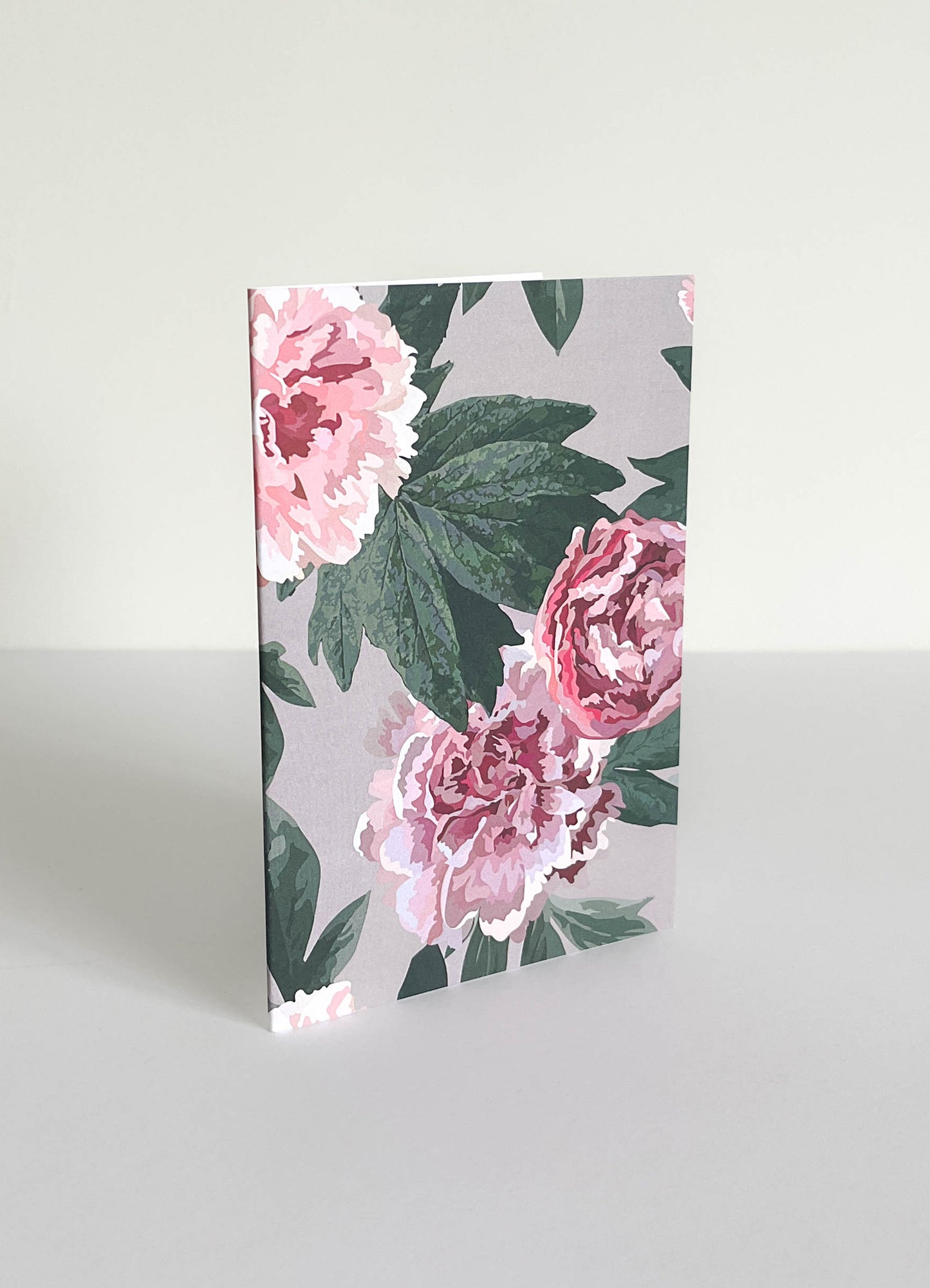 greeting card - peony blush