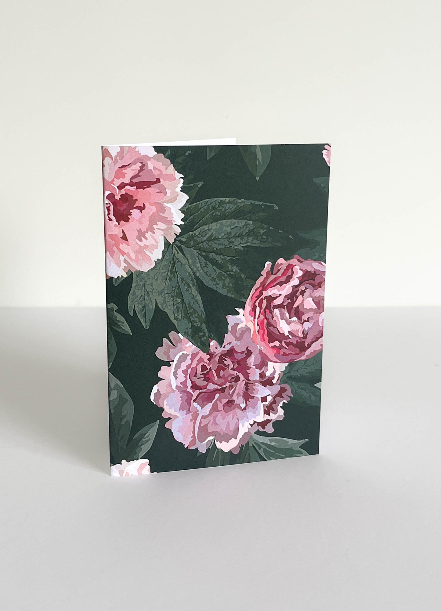 greeting card - peony forest