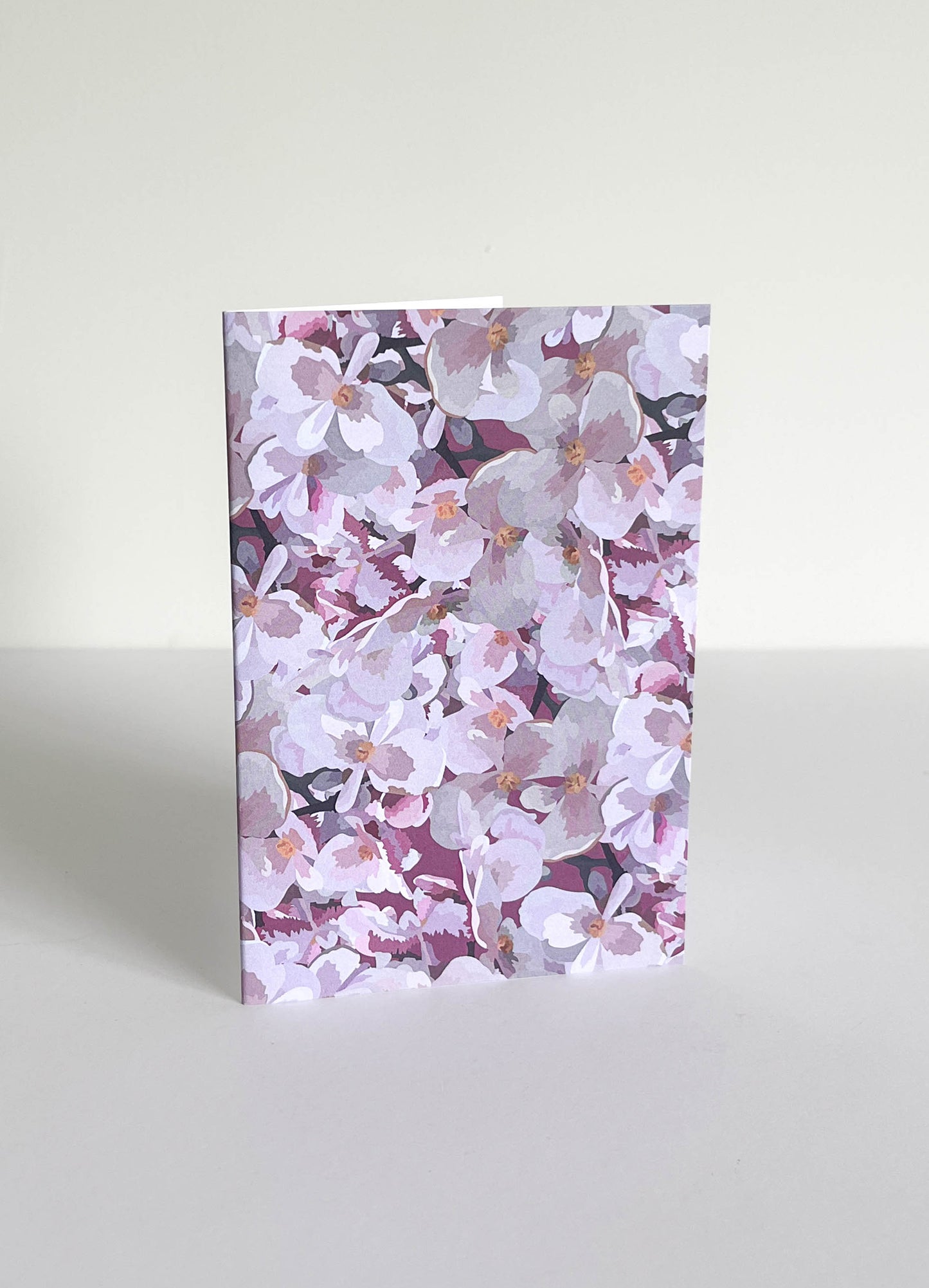 greeting card - petal pink