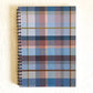 spiral notebook - tartan sherbet