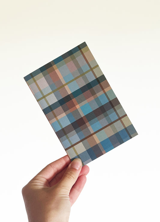 greeting card - tartan sherbet