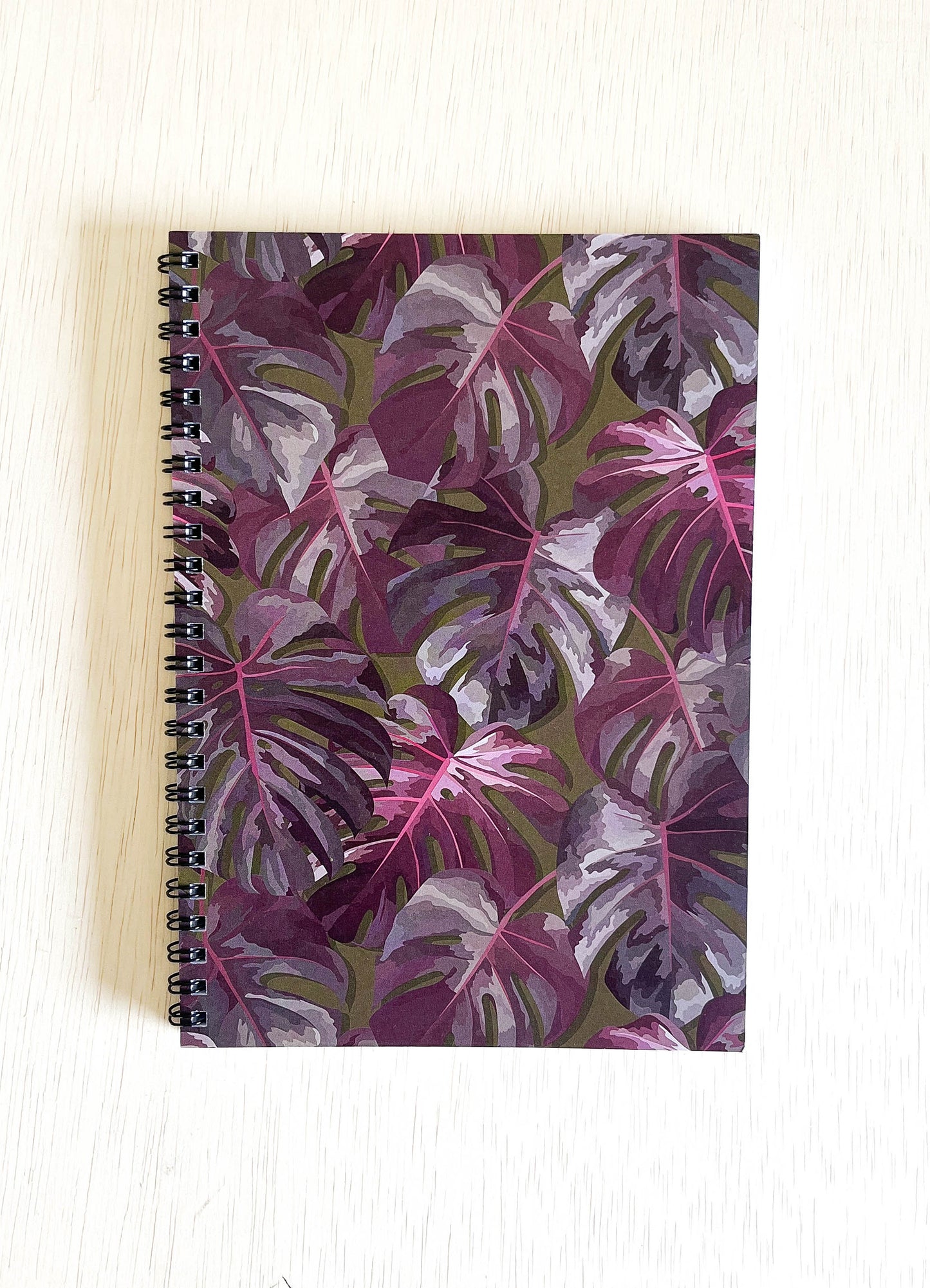 spiral notebook - tropicali deep mustard