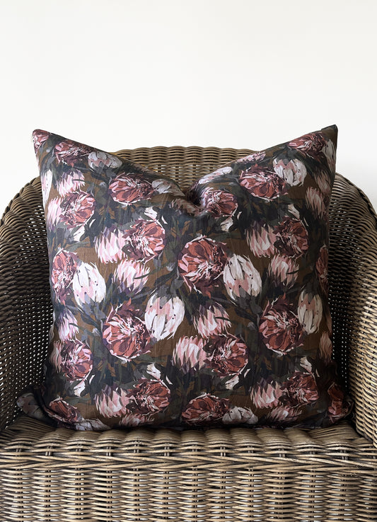 cushion cover - lorifolia chocolate