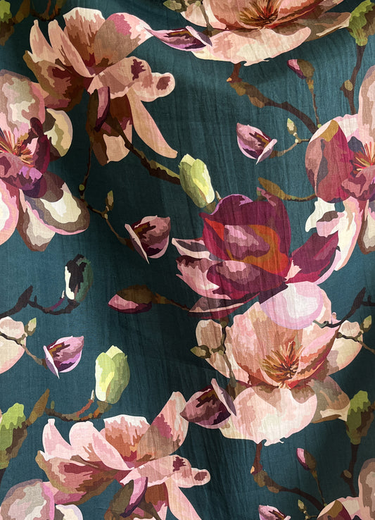 fabric by the metre - magnolia deep teal